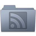 RSS Folder Graphite Icon 128x128 png